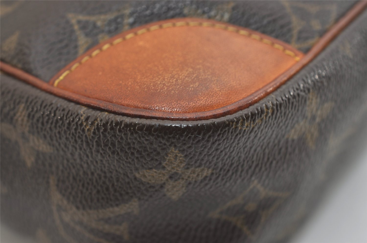 Authentic Louis Vuitton Monogram Compiegne 28 Clutch Hand Bag M51845 Junk 5800J