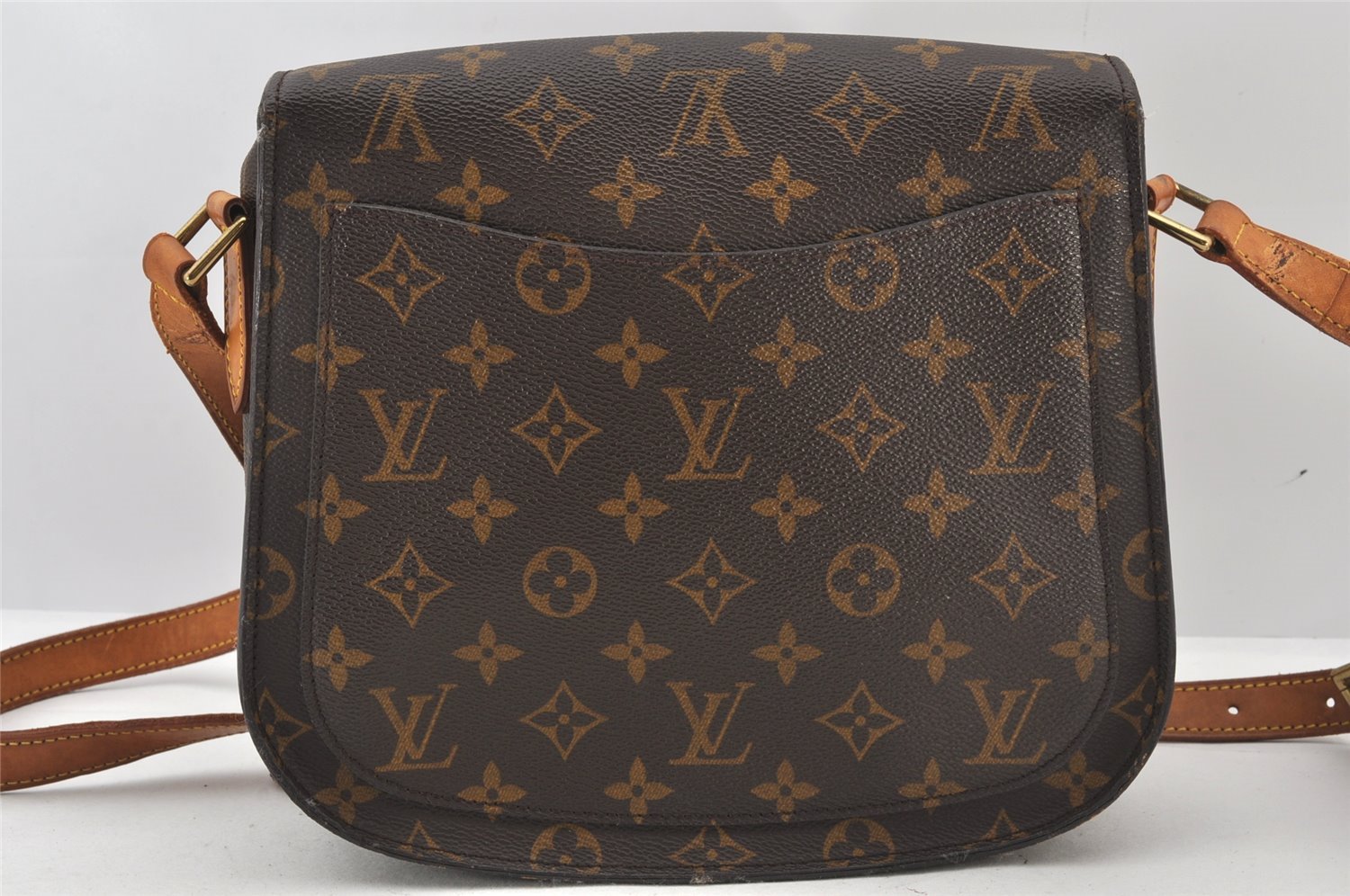 Authentic Louis Vuitton Monogram Saint Cloud GM M51242 Shoulder Cross Bag 5800K