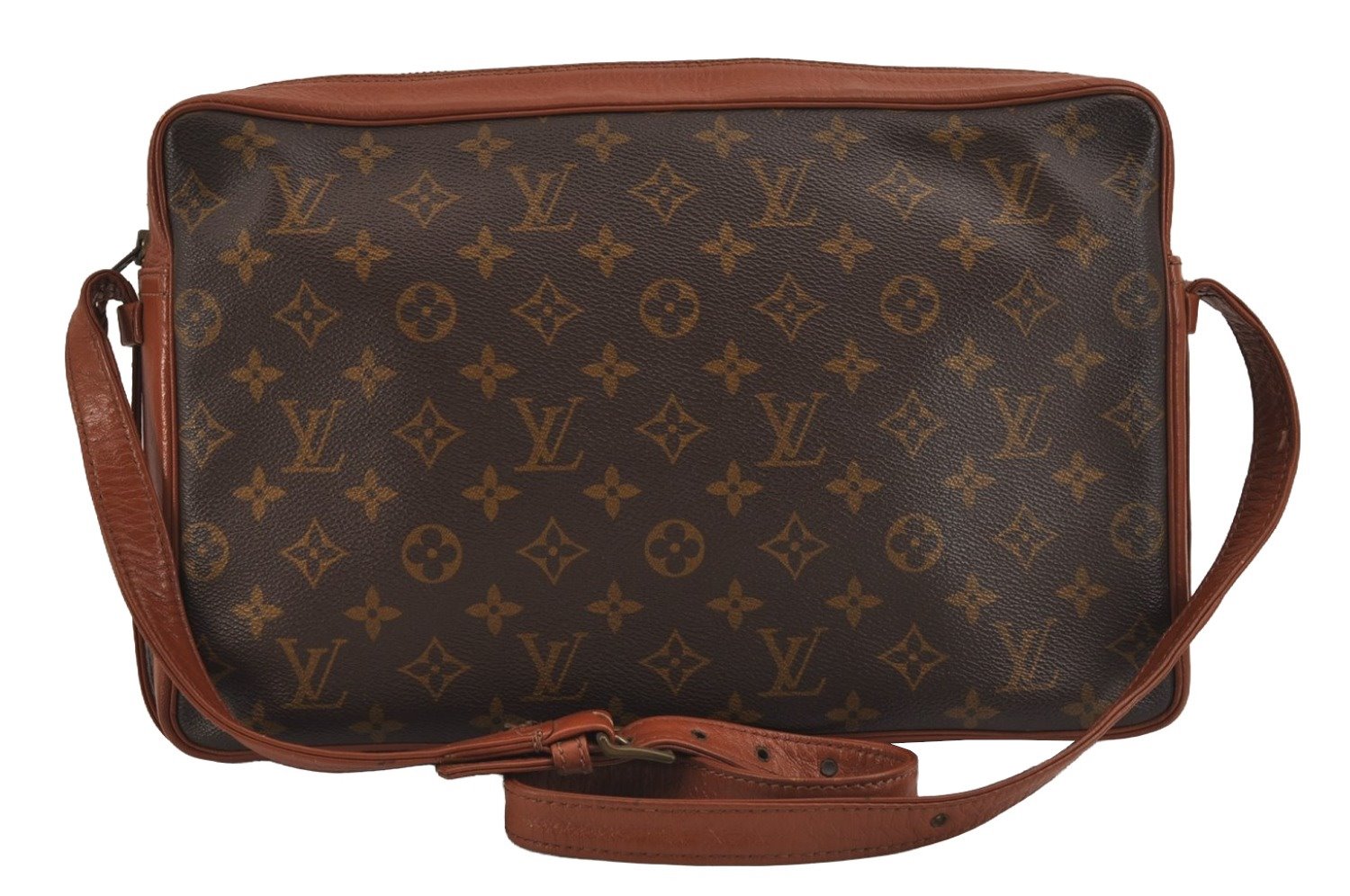 Authentic Louis Vuitton Monogram Sac Bandouliere 35 Shoulder Bag Old Model 5801J