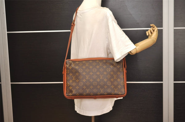 Authentic Louis Vuitton Monogram Sac Bandouliere 35 Shoulder Bag Old Model 5801J