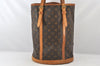 Authentic Louis Vuitton Monogram Bucket GM Shoulder Tote Bag M42236 Junk 5801K