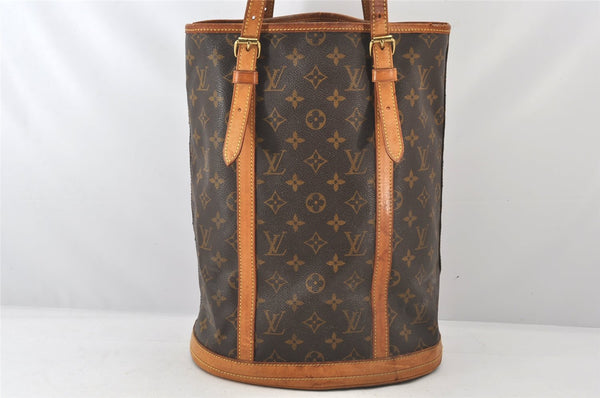 Authentic Louis Vuitton Monogram Bucket GM Shoulder Tote Bag M42236 Junk 5801K