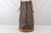 Authentic Louis Vuitton Monogram Bucket GM Shoulder Tote Bag M42236 Junk 5801K