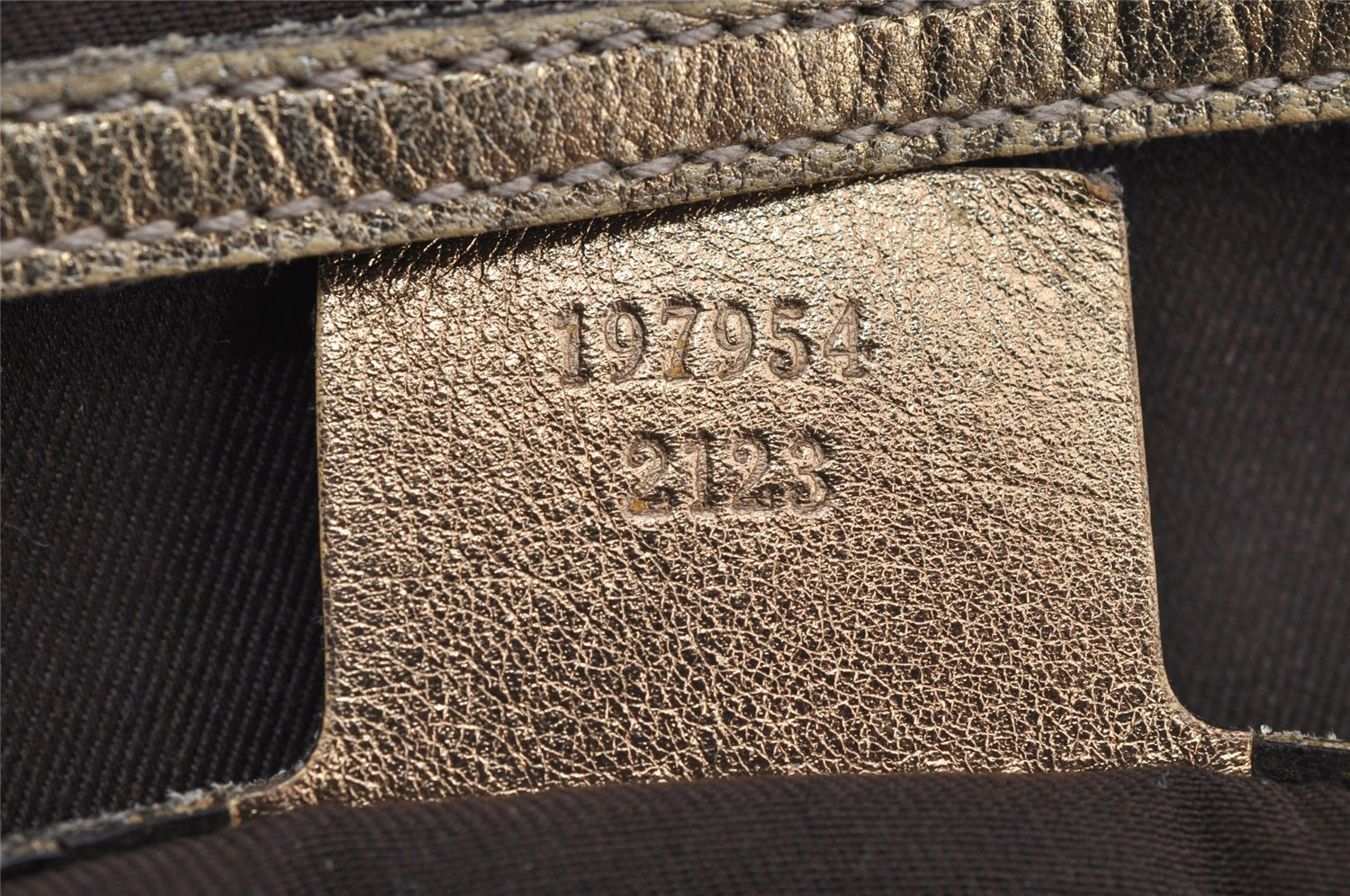 Authentic GUCCI GG Crystal Tote Bag GG PVC Leather 197954 Brown Junk 5802I