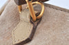 Authentic GUCCI Bamboo 2Way Shoulder Hand Bag Purse Suede Leather Beige 5803K