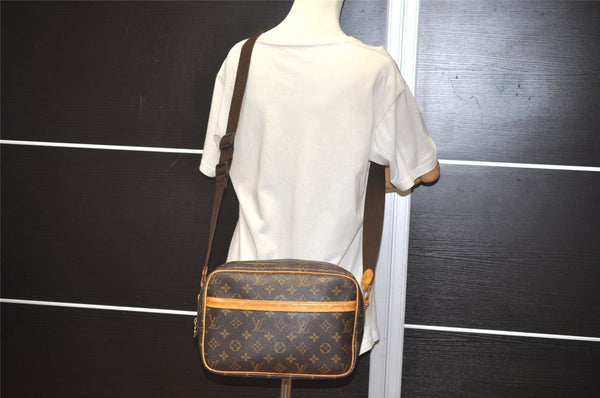 Authentic Louis Vuitton Monogram Reporter PM Shoulder Cross Bag M45254 LV 5804I