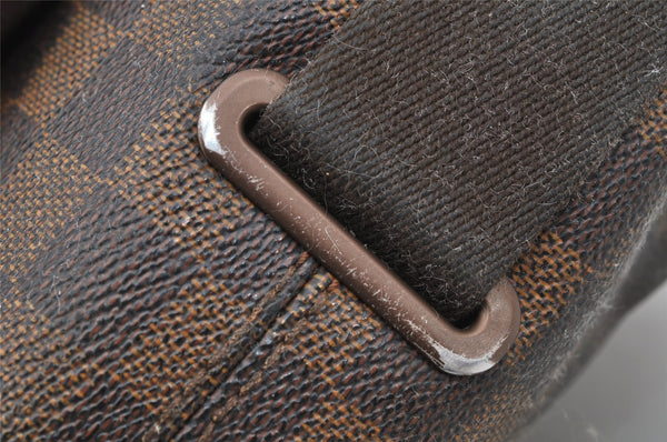 Authentic Louis Vuitton Damier Brooklyn MM Shoulder Cross Bag N51211 LV 5805I
