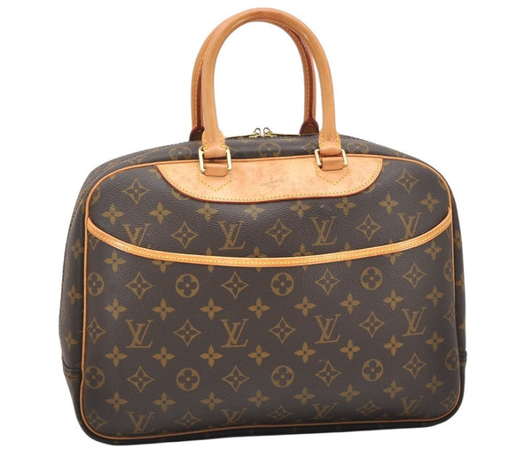 Authentic Louis Vuitton Monogram Deauville Hand Bag M47270 LV 5807K