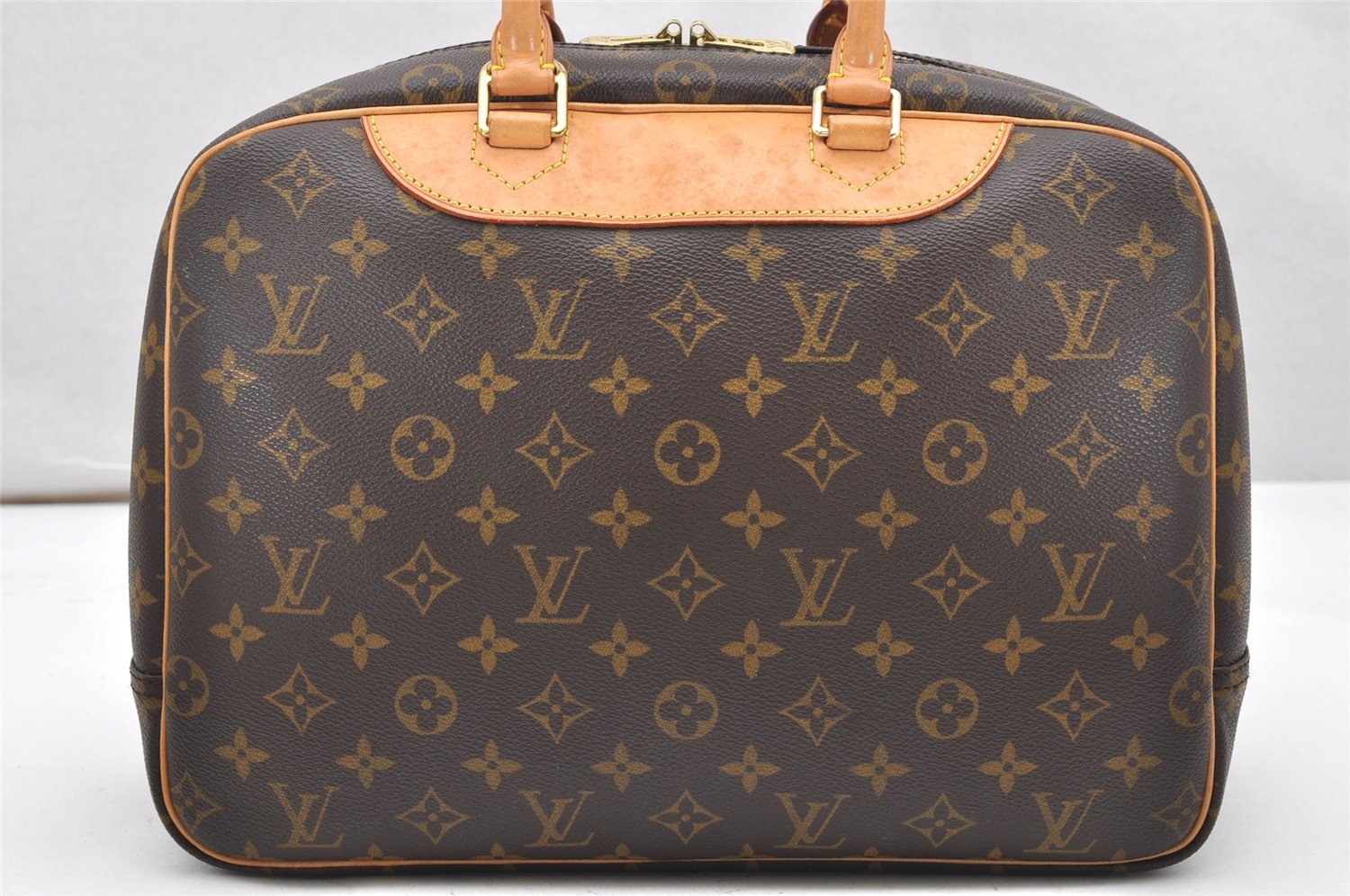 Authentic Louis Vuitton Monogram Deauville Hand Bag M47270 LV 5807K