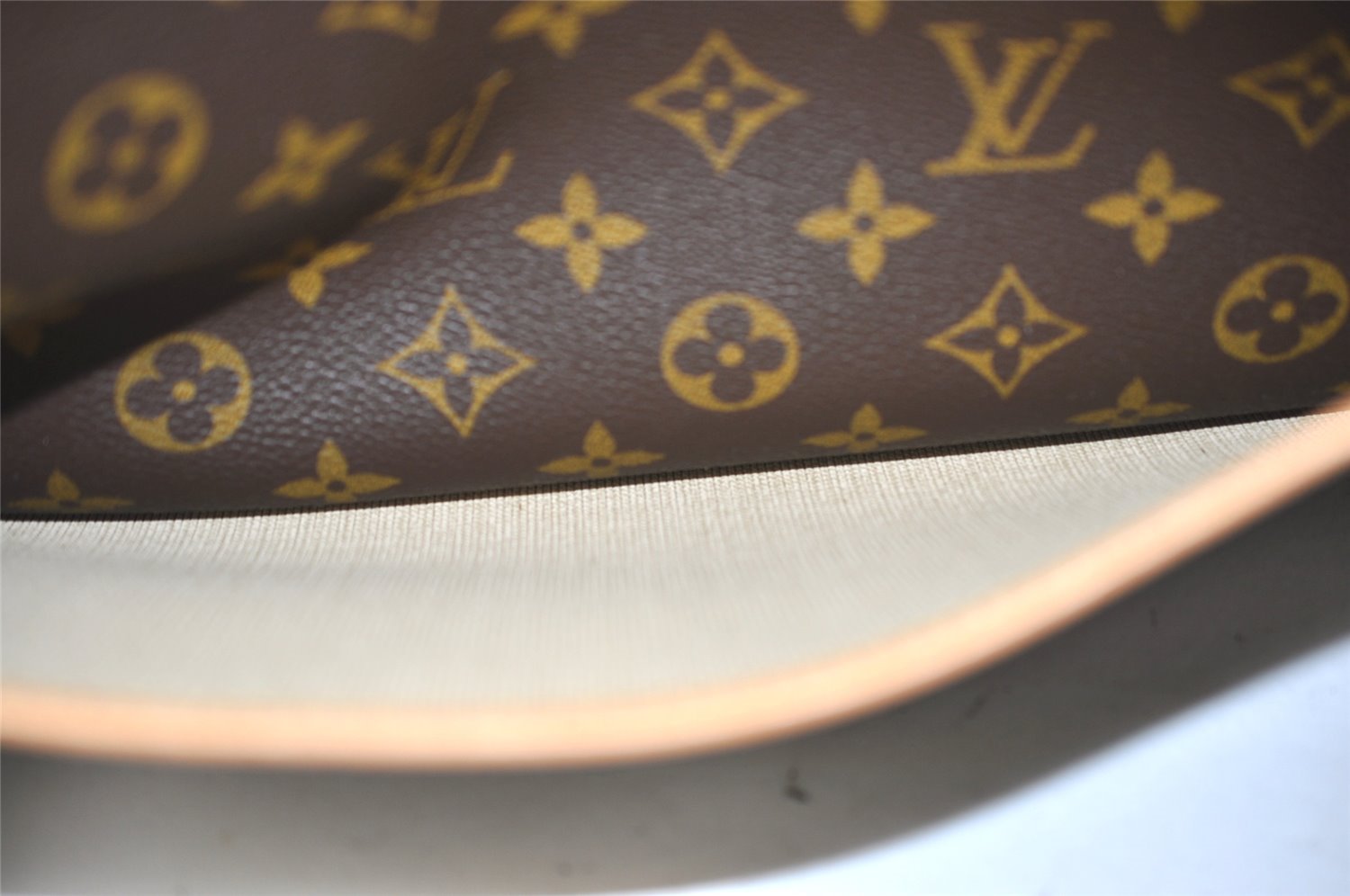 Authentic Louis Vuitton Monogram Deauville Hand Bag M47270 LV 5807K