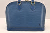 Authentic Louis Vuitton Epi Alma PM Hand Bag Blue M52145 LV 5808K