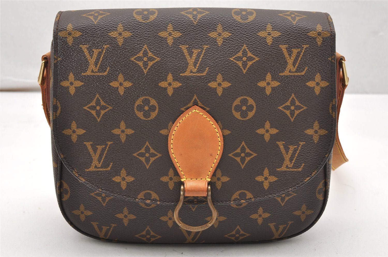 Authentic Louis Vuitton Monogram Saint Cloud GM M51242 Shoulder Cross Bag 5809K