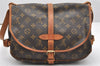 Authentic Louis Vuitton Monogram Saumur 30 Shoulder Cross Bag M42256 LV 5810K