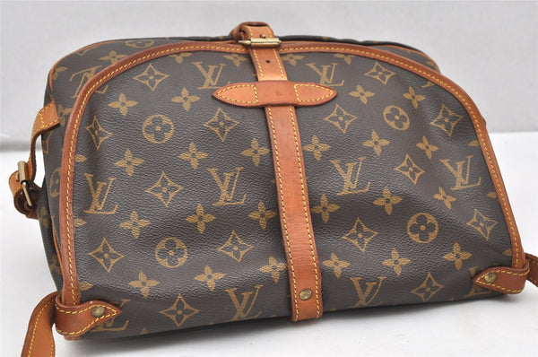 Authentic Louis Vuitton Monogram Saumur 30 Shoulder Cross Bag M42256 LV 5810K