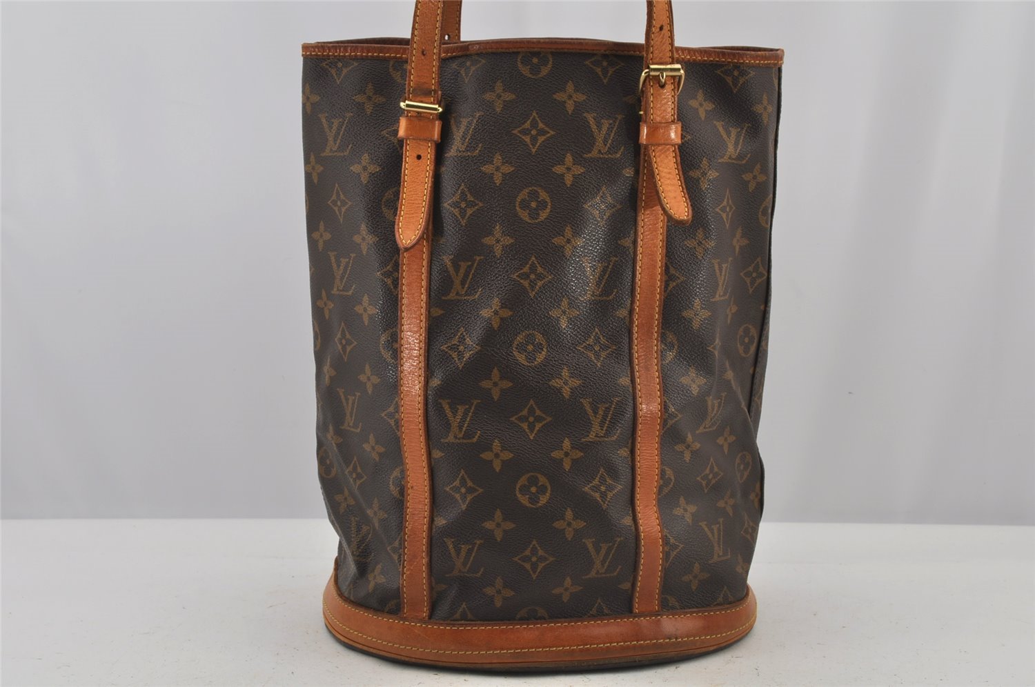 Authentic Louis Vuitton Monogram Bucket GM Shoulder Tote Bag M42236 LV 5812J