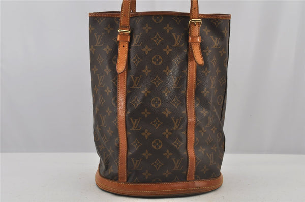 Authentic Louis Vuitton Monogram Bucket GM Shoulder Tote Bag M42236 LV 5812J