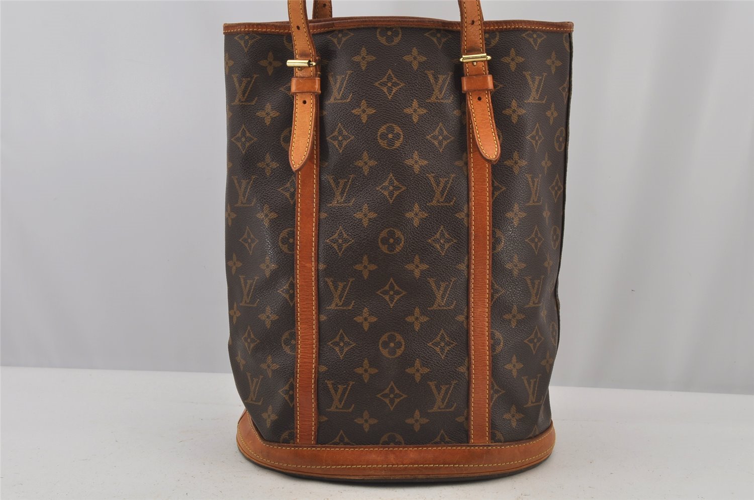 Authentic Louis Vuitton Monogram Bucket GM Shoulder Tote Bag M42236 LV 5812J