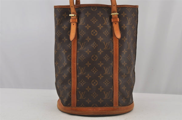 Authentic Louis Vuitton Monogram Bucket GM Shoulder Tote Bag M42236 LV 5812J