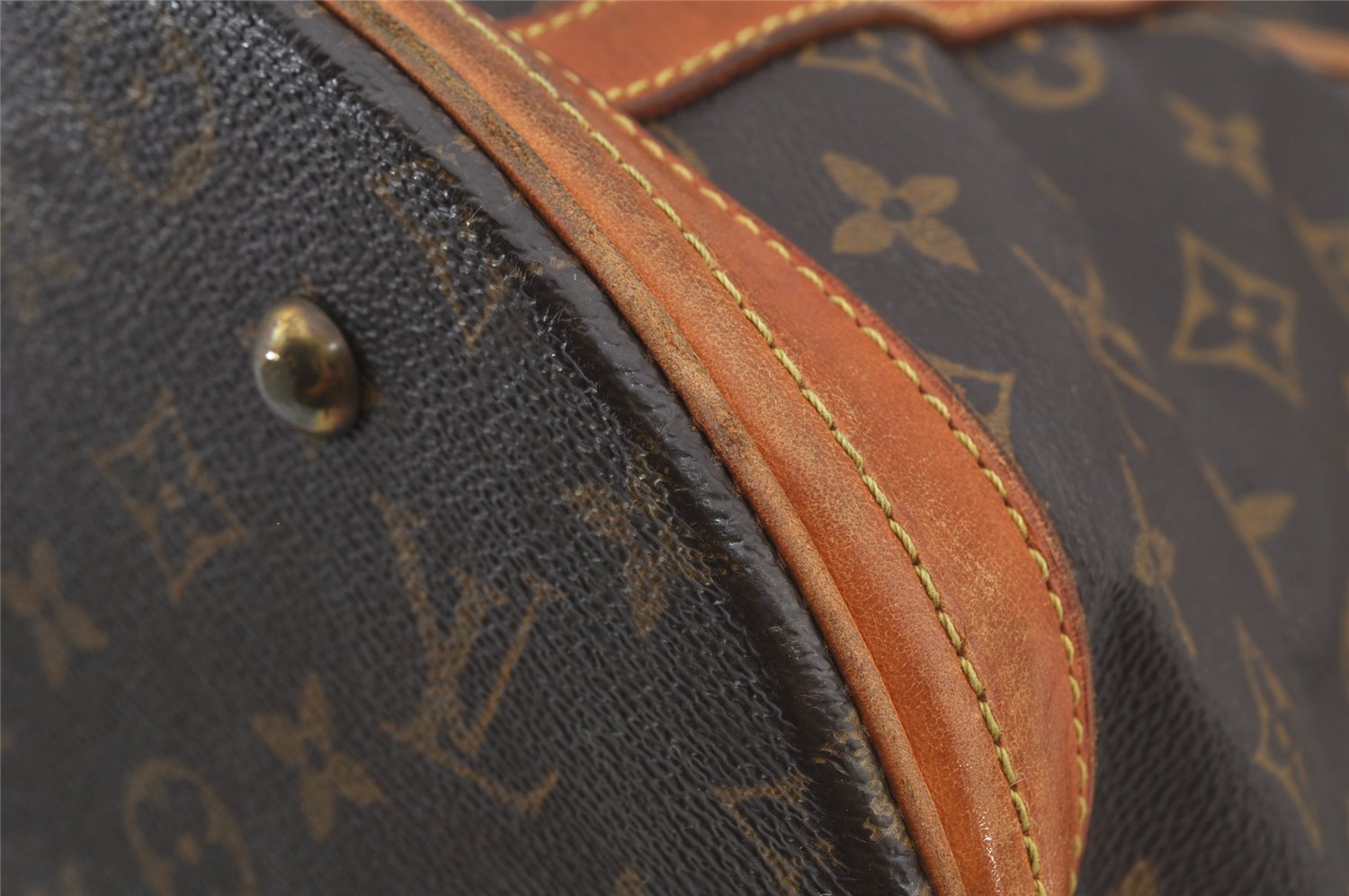 Authentic Louis Vuitton Monogram Bucket GM Shoulder Tote Bag M42236 LV 5812J