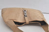 Authentic GUCCI Jackie Shoulder Hand Bag GG Canvas Leather 0013346 Beige 5812K