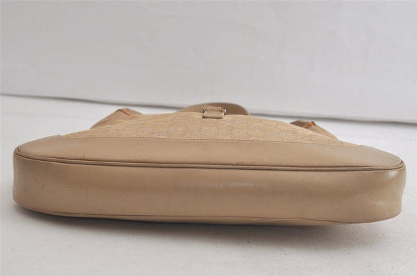 Authentic GUCCI Jackie Shoulder Hand Bag GG Canvas Leather 0013346 Beige 5812K