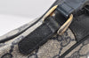 Authentic GUCCI Sherry Line Clutch Hand Bag Purse GG PVC Leather Navy Blue 5813K