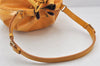 Authentic Louis Vuitton Epi Petit Noe Drawstring Bag Yellow M44109 LV 5814K