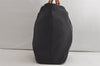 Authentic GUCCI Vintage Bamboo Shoulder Tote Bag Nylon Leather Black 5817K