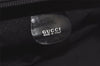 Authentic GUCCI Vintage Bamboo Shoulder Tote Bag Nylon Leather Black 5817K