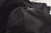 Authentic GUCCI Vintage Bamboo Shoulder Tote Bag Nylon Leather Black 5817K