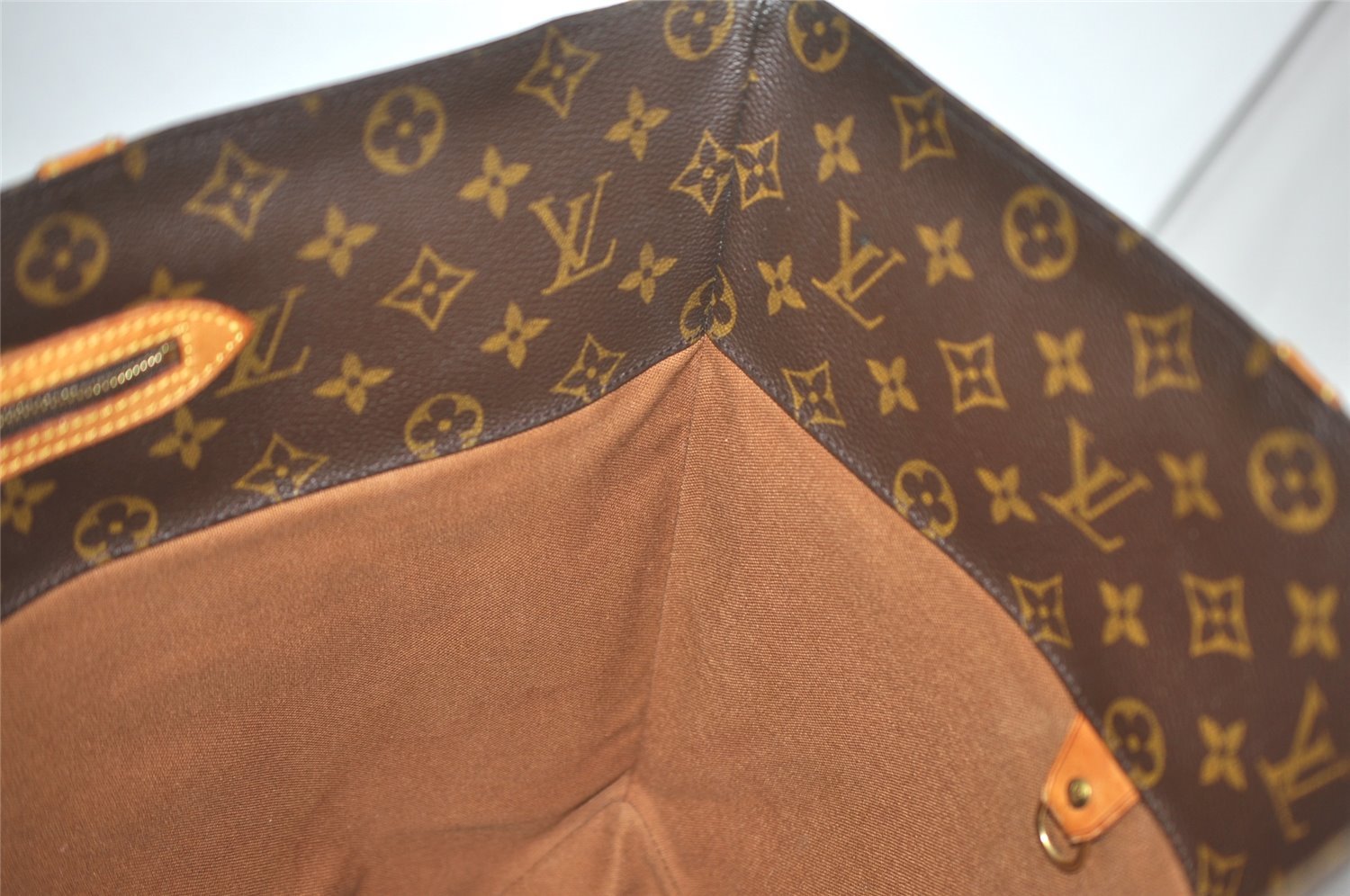 Authentic Louis Vuitton Monogram Sac Shopping PM Tote Bag M51108 Junk 5818I