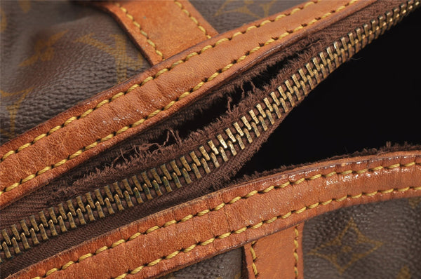 Authentic Louis Vuitton Monogram Sac Souple 35 Boston Bag Old Model Junk 5820I