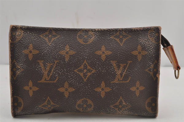Authentic Louis Vuitton Monogram Bucket PM Shoulder Tote Bag M42238 Junk 5820J
