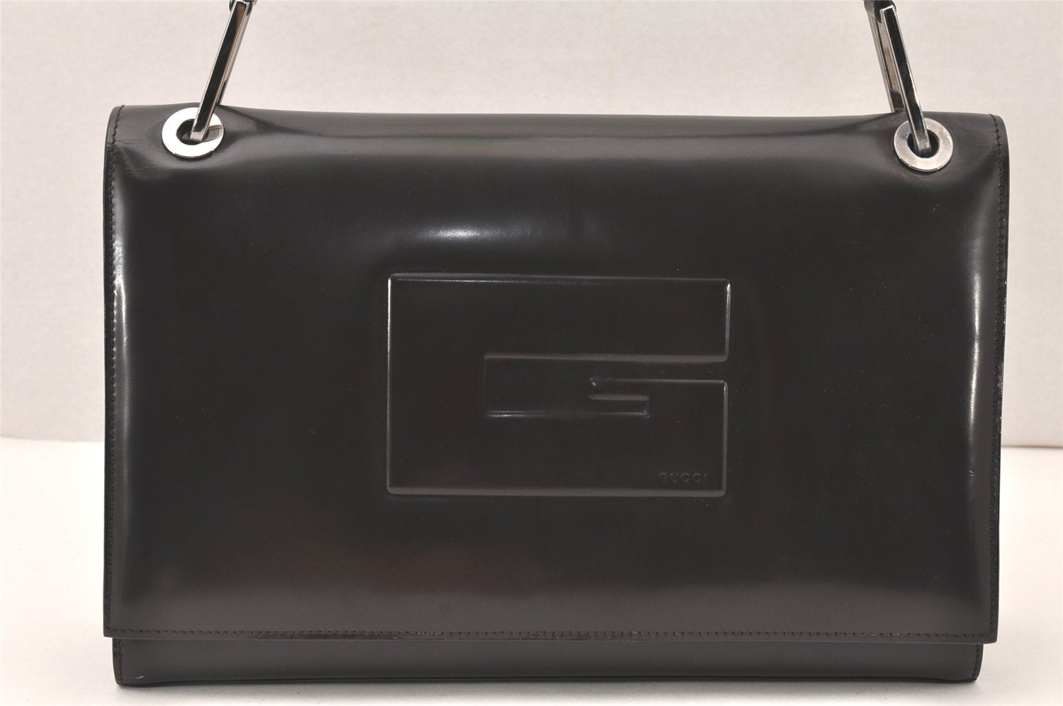 Authentic GUCCI Vintage Shoulder Hand Bag Purse Leather 0013033 Brown 5820K