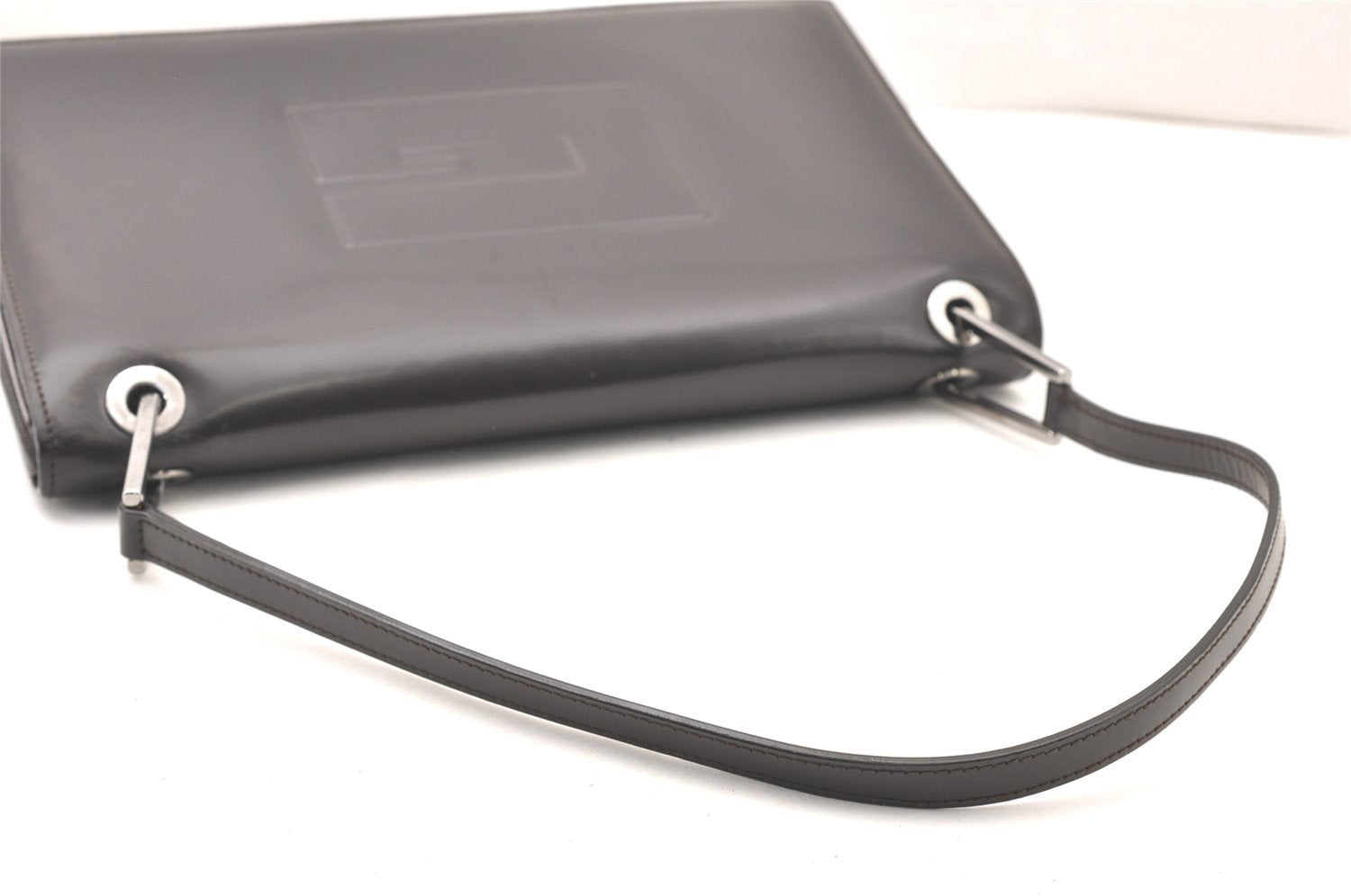 Authentic GUCCI Vintage Shoulder Hand Bag Purse Leather 0013033 Brown 5820K