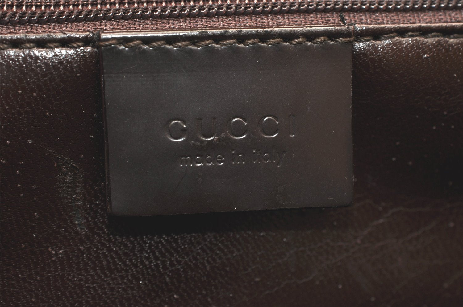Authentic GUCCI Vintage Shoulder Hand Bag Purse Leather 0013033 Brown 5820K