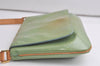 Auth Louis Vuitton Vernis Thompson Street Shoulder Bag Green M91009 LV 5821K