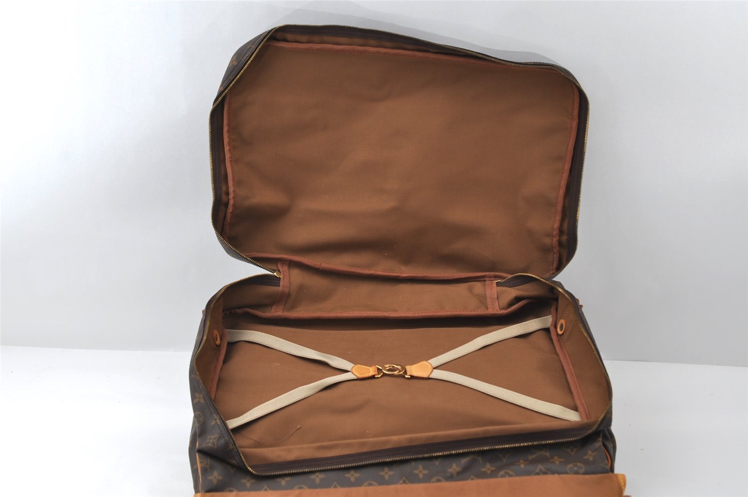 Auth Louis Vuitton Monogram Sac Chasse 2Way Shoulder Boston Bag M41140 LV 5823I