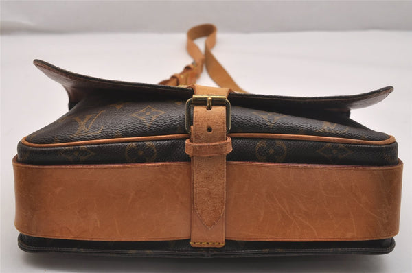 Authentic Louis Vuitton Monogram Cartouchiere GM M51252 Shoulder Cross Bag 5823J