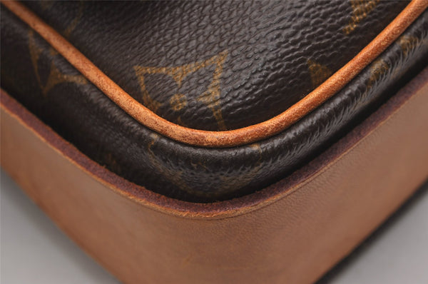 Authentic Louis Vuitton Monogram Cartouchiere GM M51252 Shoulder Cross Bag 5823J