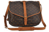 Authentic Louis Vuitton Monogram Saumur 35 Shoulder Cross Bag M42254 LV 5824J