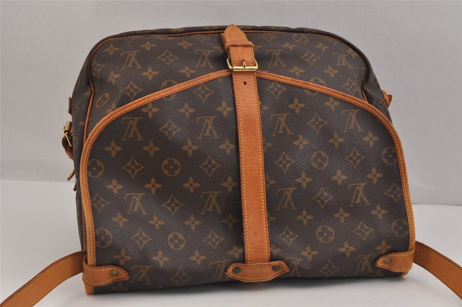 Authentic Louis Vuitton Monogram Saumur 35 Shoulder Cross Bag M42254 LV 5824J