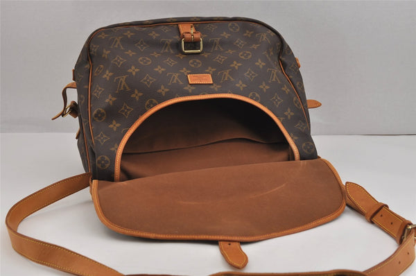 Authentic Louis Vuitton Monogram Saumur 35 Shoulder Cross Bag M42254 LV 5824J