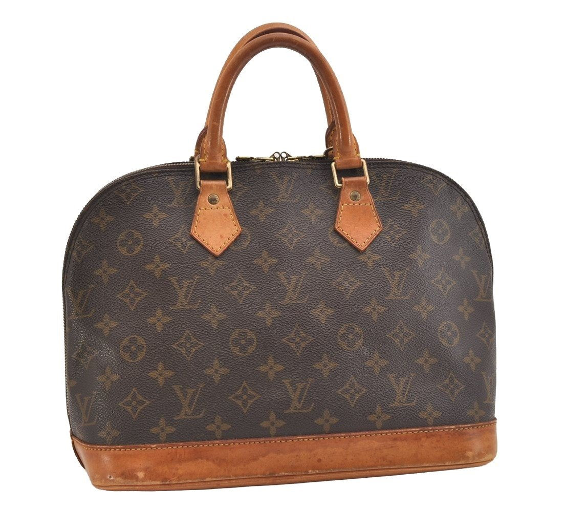 Authentic Louis Vuitton Monogram Alma Hand Bag Purse M51130 LV 5825J