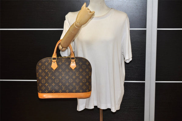 Authentic Louis Vuitton Monogram Alma Hand Bag Purse M51130 LV 5825K