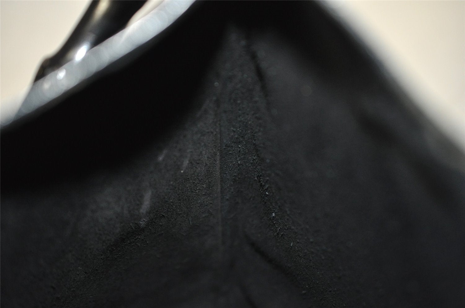 Authentic GUCCI Bamboo Vintage Shoulder Hand Bag Purse Leather Black 5827I