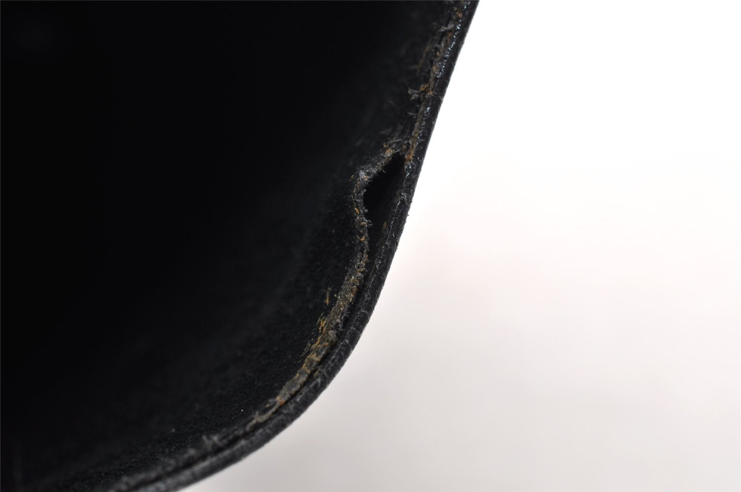 Authentic GUCCI Bamboo Vintage Shoulder Hand Bag Purse Leather Black 5827I