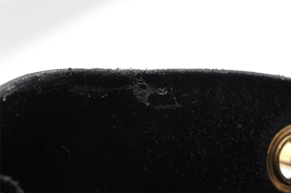 Authentic GUCCI Bamboo Vintage Shoulder Hand Bag Purse Leather Black 5827I