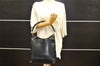 Authentic GUCCI Bamboo Vintage Shoulder Hand Bag Purse Leather Black 5827I