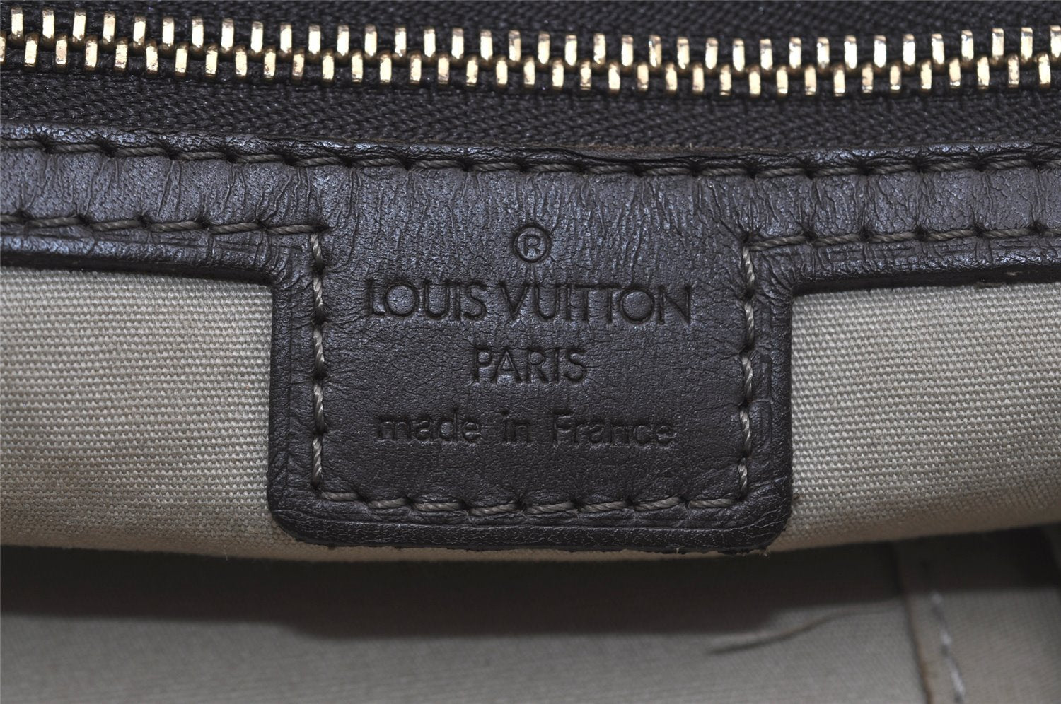 Auth Louis Vuitton Monogram Mini Josephine PM Hand Bag M92215 Khaki Beige 5829I